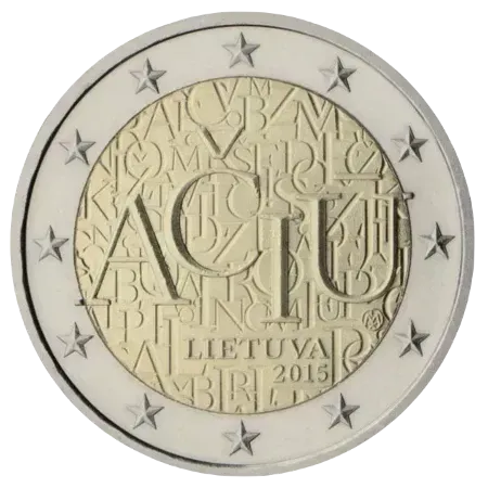 UNC 2 euro Lituania 2015 - Lengua Lituana UNC 2 euro Lituania 2015 - Lengua Lituana