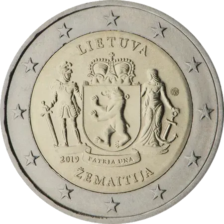 UNC 2 euro Lituania 2019 - Žemaitija UNC 2 euro Lituania 2019 - Žemaitija