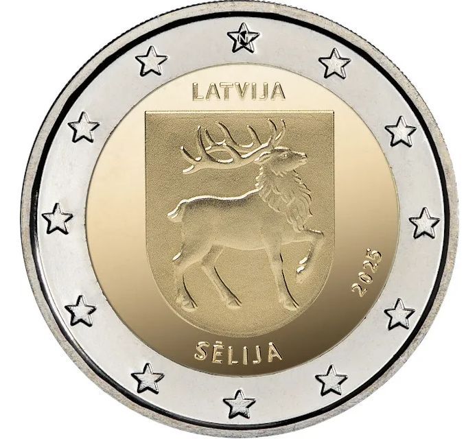 Coincard 2 euro Letonia 2025 - Sēlija