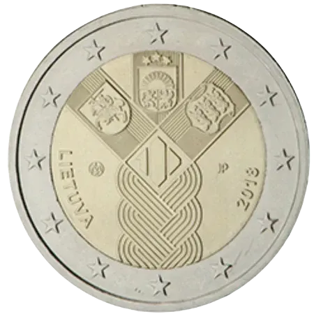 UNC 2 euro Lituania 2018 - Repúblicas Bálticas UNC 2 euro Lituania 2018 - Repúblicas Bálticas