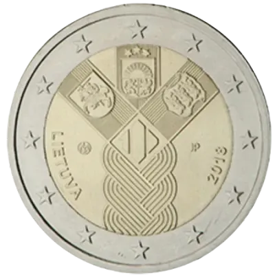 UNC 2 euro Lituania 2018 - Repúblicas Bálticas