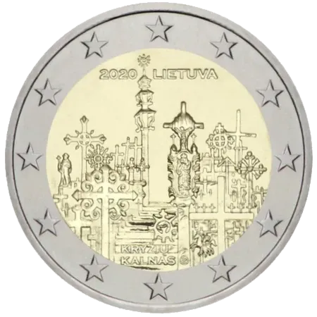 UNC 2 euro Lituania 2020 - Colina de las Cruces