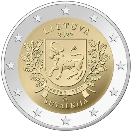 UNC 2 euro Lituania 2022 - Suvalkija UNC 2 euro Lituania 2022 - Suvalkija