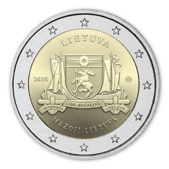 UNC 2 euro Lituania 2025 - MAŽOJI UNC 2 euro Lituania 2025 - MAŽOJI