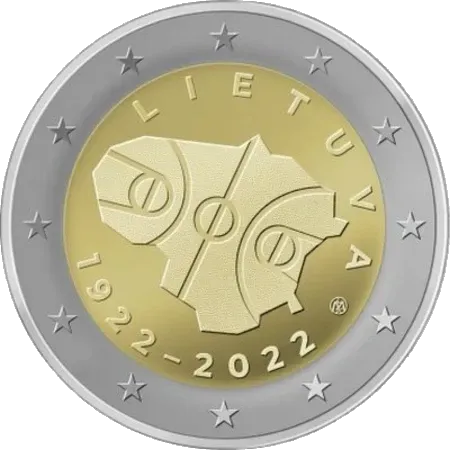 UNC 2 euro Lituania 2022 - Baloncesto en Lituania