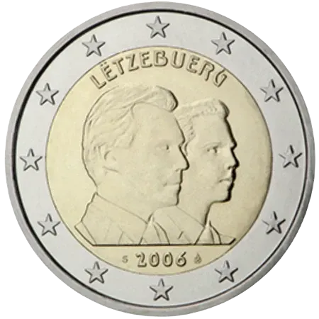UNC 2 euro Luxemburgo 2006 - Gran Duque Guillermo UNC 2 euro Luxemburgo 2006 - Gran Duque Guillermo