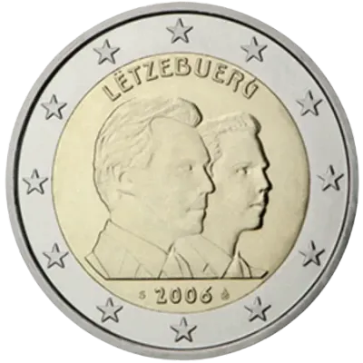 UNC 2 euro Luxemburgo 2006 - Gran Duque Guillermo UNC 2 euro Luxemburgo 2006 - Gran Duque Guillermo