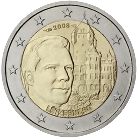 UNC 2 euro Luxemburgo 2008 - Castillo de Berg UNC 2 euro Luxemburgo 2008 - Castillo de Berg