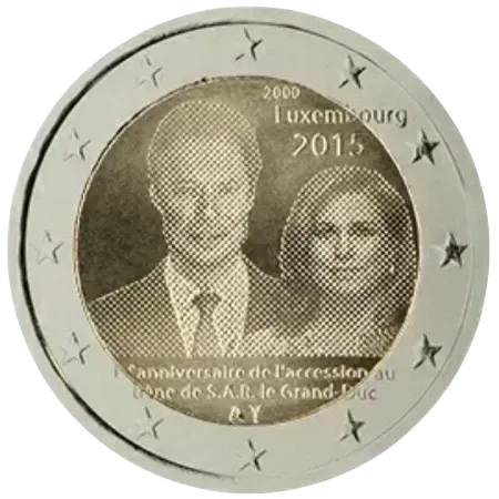 UNC 2 euro Luxemburgo 2015 - Gran Duque Enrique UNC 2 euro Luxemburgo 2015 - Gran Duque Enrique
