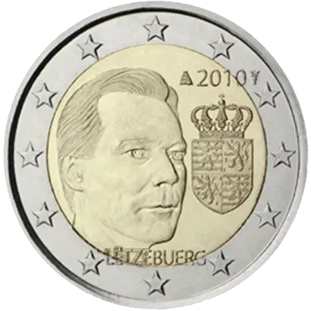 Rollo UNC 2 euro Luxemburgo 2010 - Escudo de Armas de Enrique Rollo UNC 2 euro Luxemburgo 2010 - Escudo de Armas de Enrique