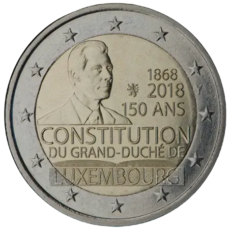 UNC 2 euro Luxemburgo 2018 - Constitución UNC 2 euro Luxemburgo 2018 - Constitución
