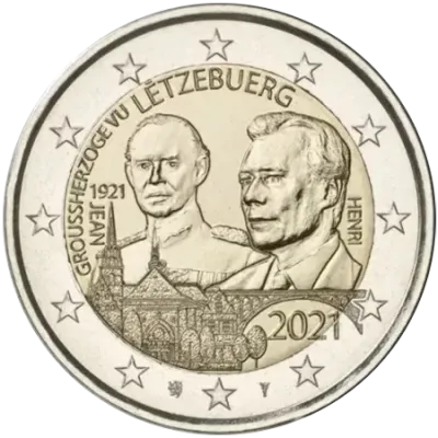 UNC 2 euro Luxemburgo 2021 - Gran Duque Juan UNC 2 euro Luxemburgo 2021 - Gran Duque Juan