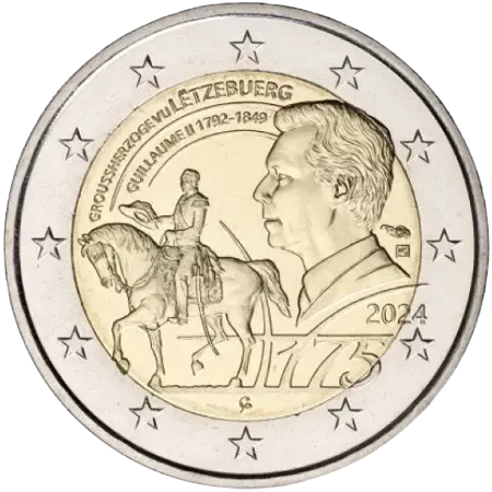 UNC 2 euro Luxemburgo 2024 - Gran Duque Guillermo II