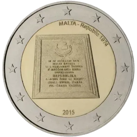 UNC 2 euro Malta 2015 - Proclamación de la República