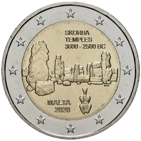 UNC 2 euro Malta 2020 - Templos de Skorba
