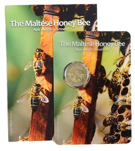 Coincard 2 euro Malta 2024 - Abeja Melífera Maltesa