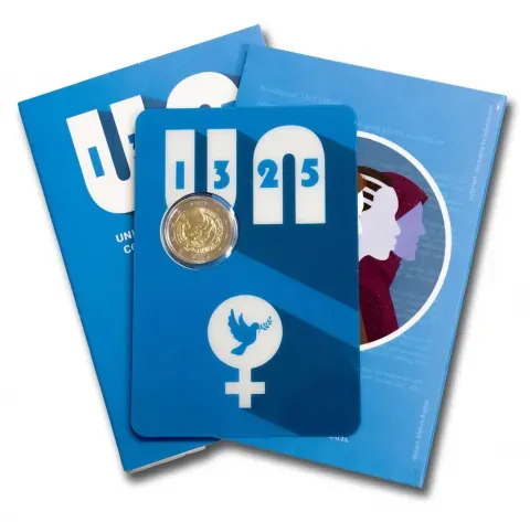 Coincard 2 euro Malta 2022- Resolución 1325 de la ONU Coincard 2 euro Malta 2022- Resolución 1325 de la ONU