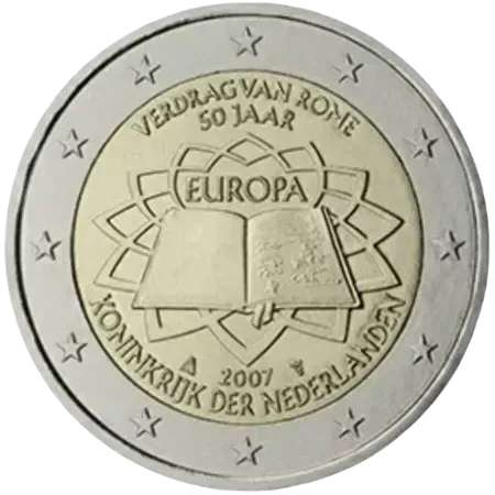 UNC 2 euro Paises Bajos 2007 - Tratado de Roma UNC 2 euro Paises Bajos 2007 - Tratado de Roma