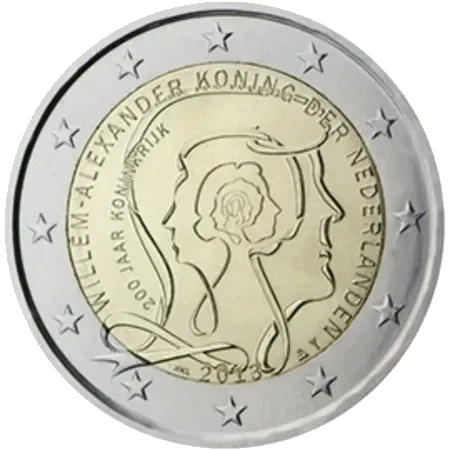 UNC 2 euro Paises Bajos 2013 - Reino de los Países Bajos UNC 2 euro Paises Bajos 2013 - Reino de los Países Bajos