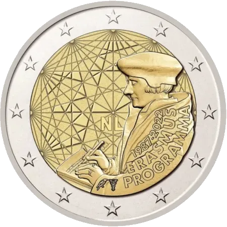 Coincard 2 euro Paises Bajos 2022 - Programa Erasmus
