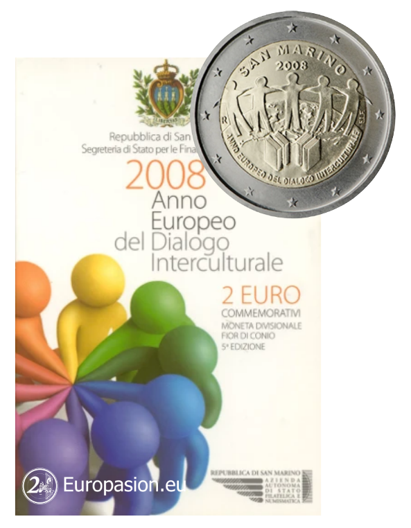 Cartera 2 euro San Marino 2008 - Diálogo Intercultural Cartera 2 euro San Marino 2008 - Diálogo Intercultural