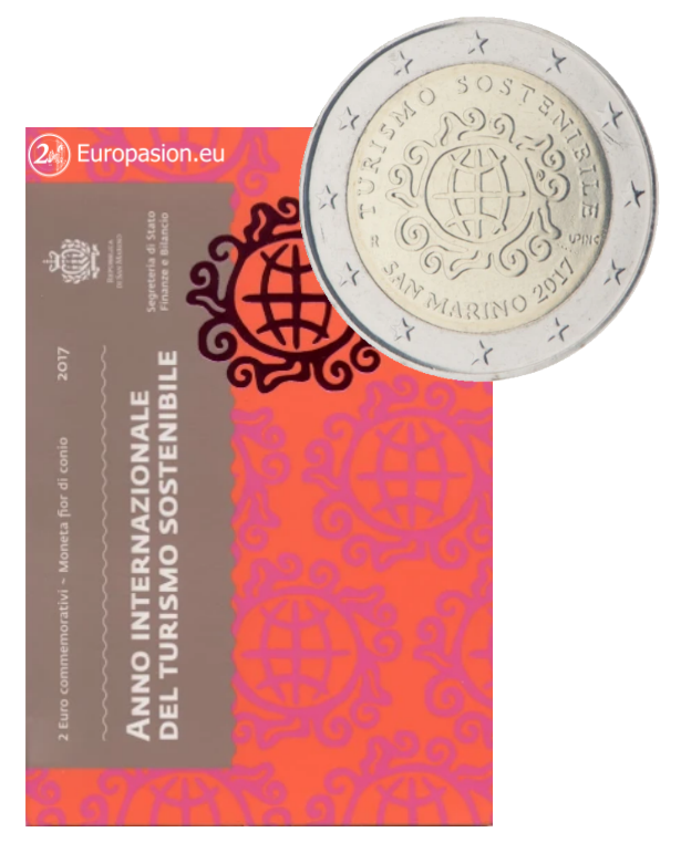 Cartera 2 euro San Marino 2017 - Turismo Sostenible