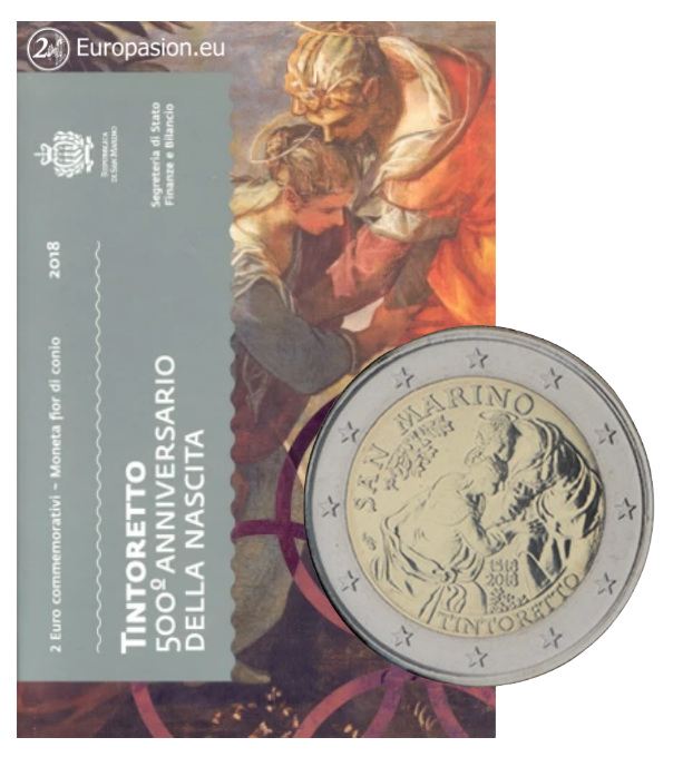 Cartera 2 euro San Marino 2018 - Tintoretto