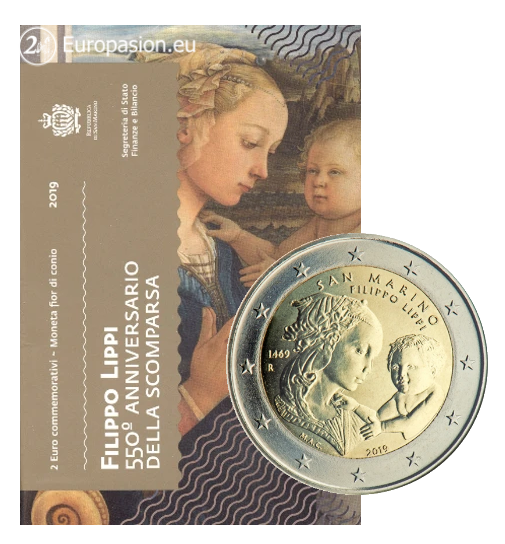 Cartera 2 euro San Marino 2019 - Filippo Lippi