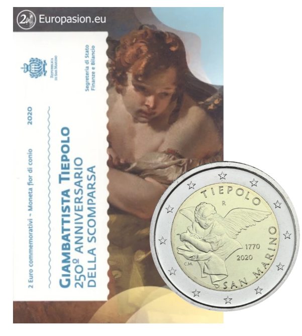 Cartera 2 euro San Marino 2020 - Tiepolo