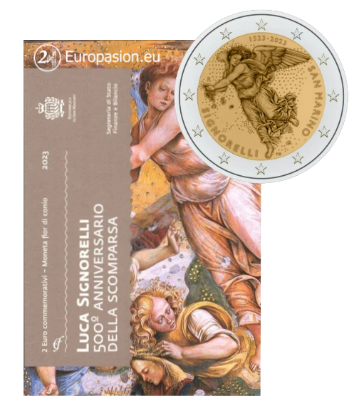 Cartera 2 euro San Marino 2023 - Luca Signorelli Cartera 2 euro San Marino 2023 - Luca Signorelli