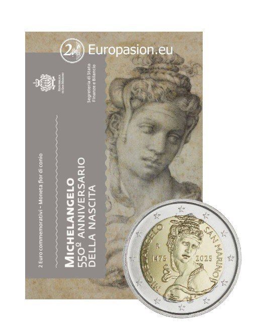 Cartera 2 euro San Marino 2025 - Miguel Ángel