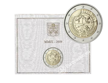 Cartera 2 euro Vaticano 2009 - Año Mundial de la Astronomía Cartera 2 euro Vaticano 2009 - Año Mundial de la Astronomía