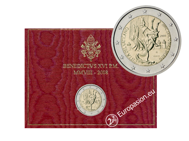 Cartera 2 euro Vaticano 2008 - Apóstol San Pablo