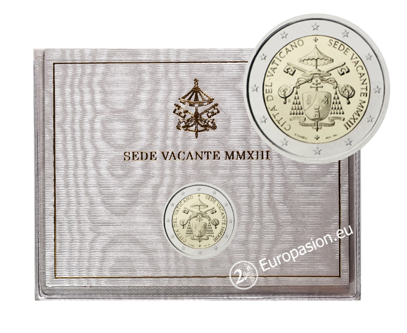 Cartera 2 euro Vaticano 2013 - Sede Vacante MMXIII Cartera 2 euro Vaticano 2013 - Sede Vacante MMXIII