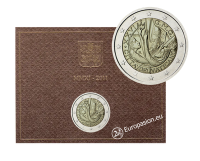 Cartera 2 euro Vaticano 2011 - JMJ Madrid