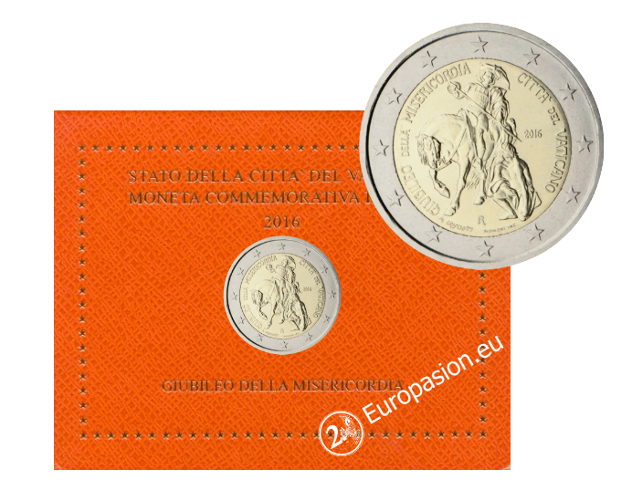 Cartera 2 euro Vaticano 2016 - Jubileo de la Misericordia Cartera 2 euro Vaticano 2016 - Jubileo de la Misericordia
