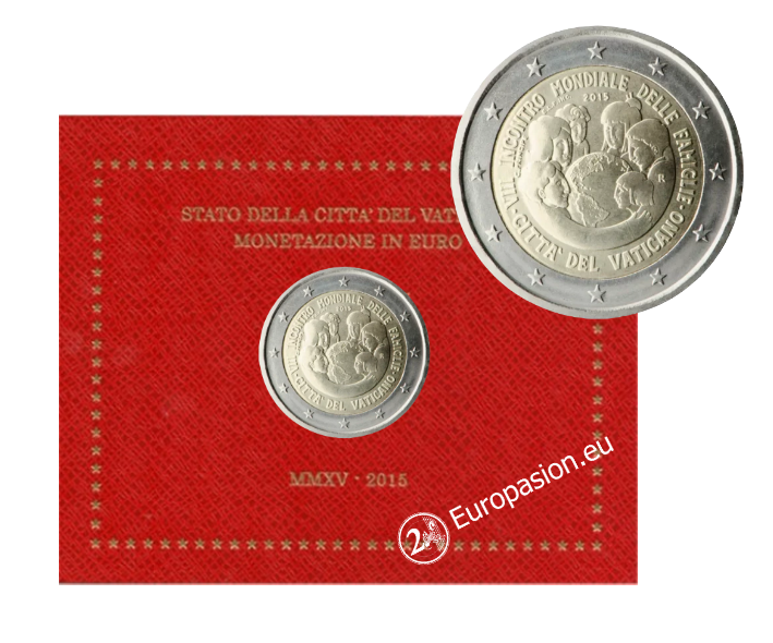 Cartera 2 euro Vaticano 2015 - EMF Filadelfia Cartera 2 euro Vaticano 2015 - EMF Filadelfia