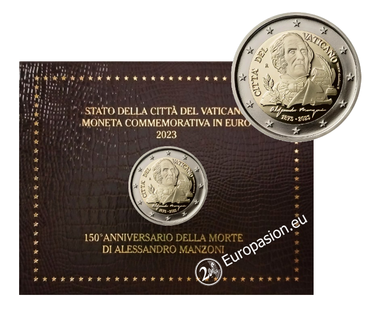 Cartera 2 euro Vaticano 2023 - Manzoni Cartera 2 euro Vaticano 2023 - Manzoni