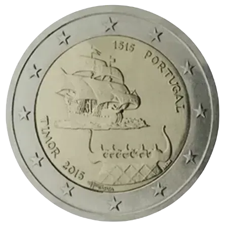 UNC 2 euro Portugal 2015 - Timor UNC 2 euro Portugal 2015 - Timor