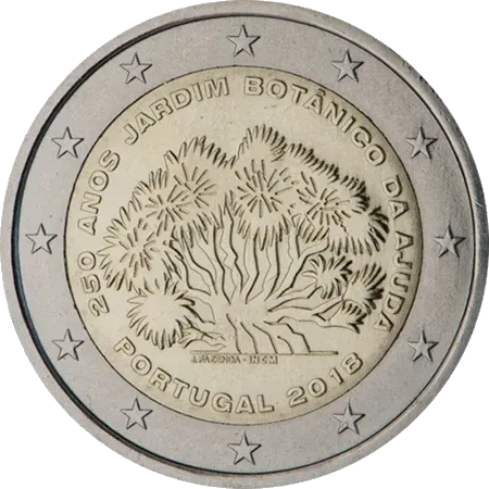 UNC 2 euro Portugal 2018 - Jardín Botánico