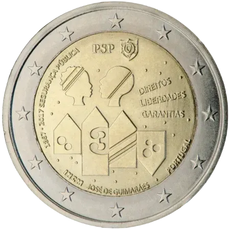 UNC 2 euro Portugal 2017 - Polícia de Segurança Pública UNC 2 euro Portugal 2017 - Polícia de Segurança Pública