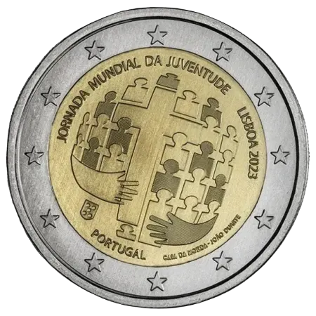 UNC 2 euro Portugal 2023 - JMJ Lisboa UNC 2 euro Portugal 2023 - JMJ Lisboa