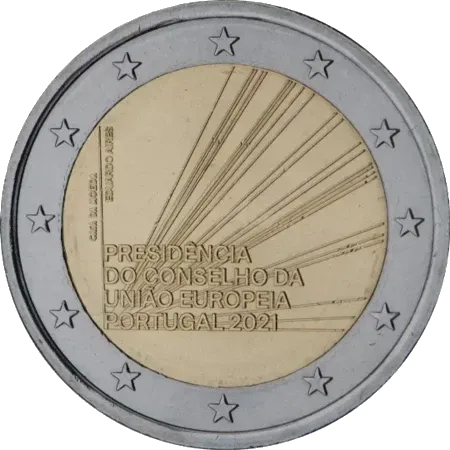 UNC 2 euro Portugal 2021 - Presidencia Europea