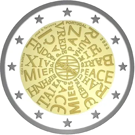 UNC 2 euro Portugal 2023 - Paz entre Naciones