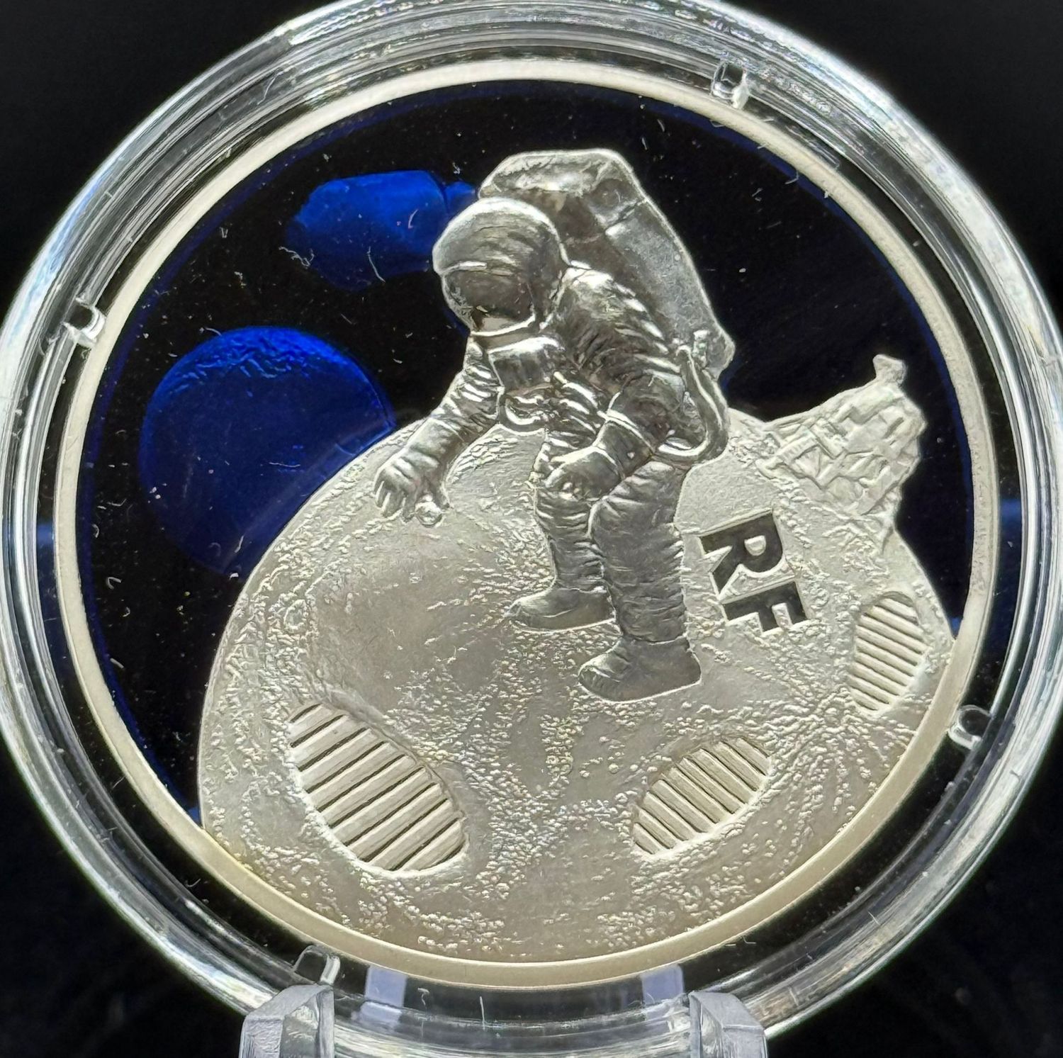 Proof 10 euro Francia 2019 - 50 Aniv, Primeros pasos en la Luna Proof 10 euro Francia 2019 - 50 Aniv, Primeros pasos en la Luna