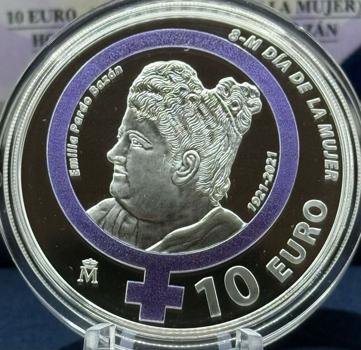 Proof 10 euro España 2021 - Emilia Pardo Bazan Proof 10 euro España 2021 - Emilia Pardo Bazan