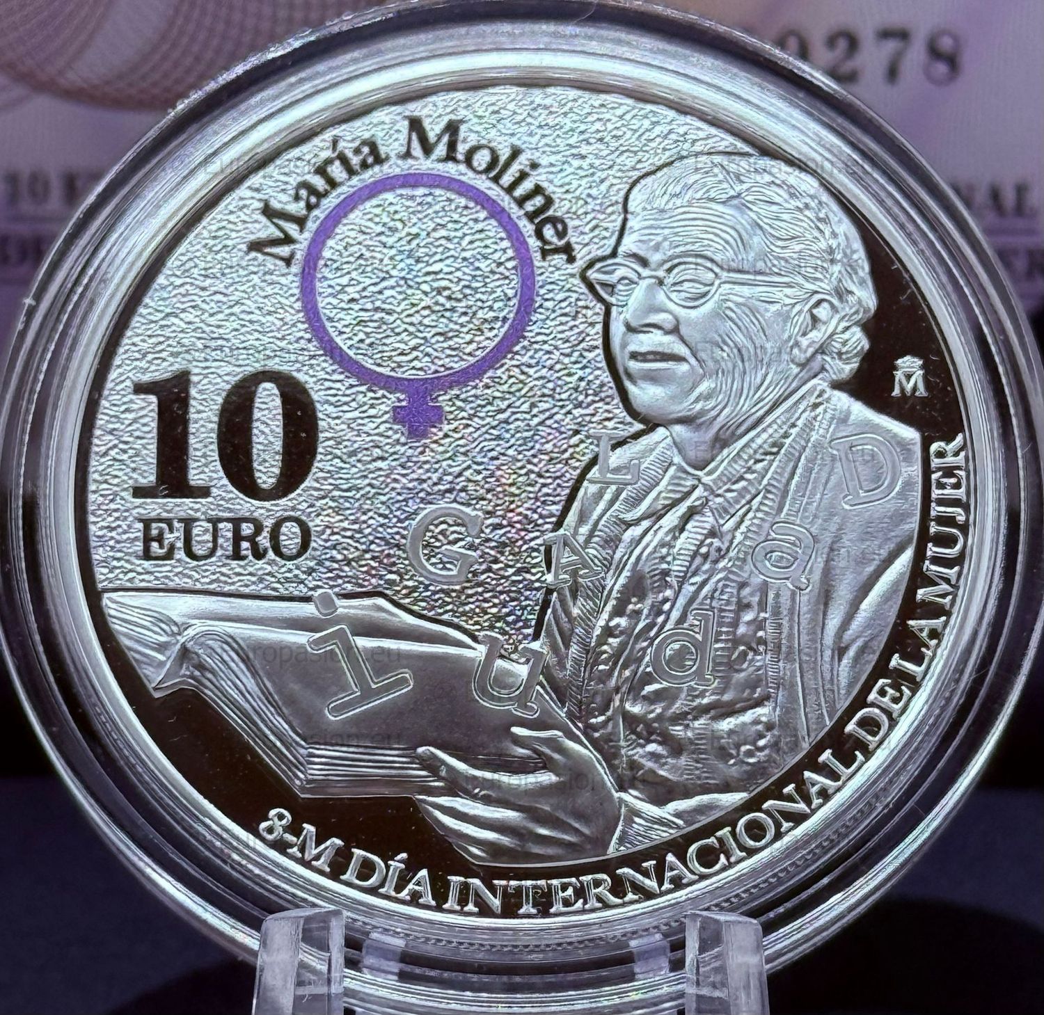 Proof 10 euro España 2025 - Maria Moliner Proof 10 euro España 2025 - Maria Moliner