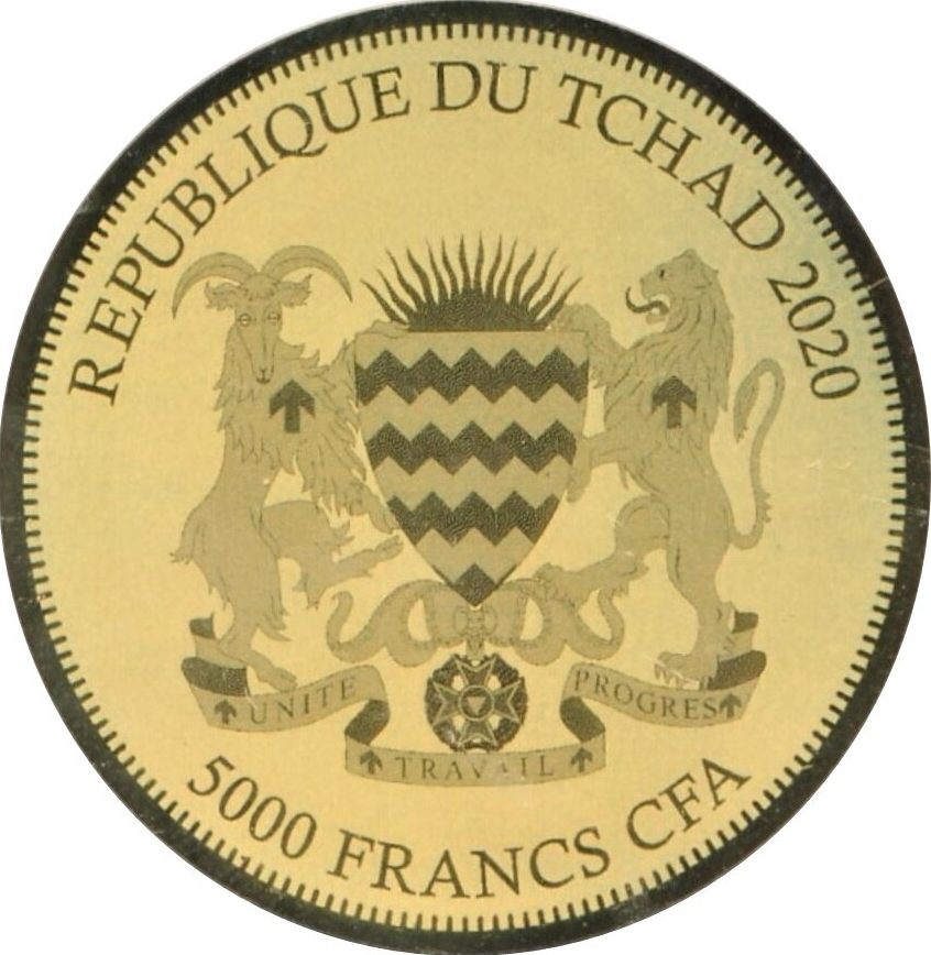 Moneda de oro Republica del Chad (1/500 oz)