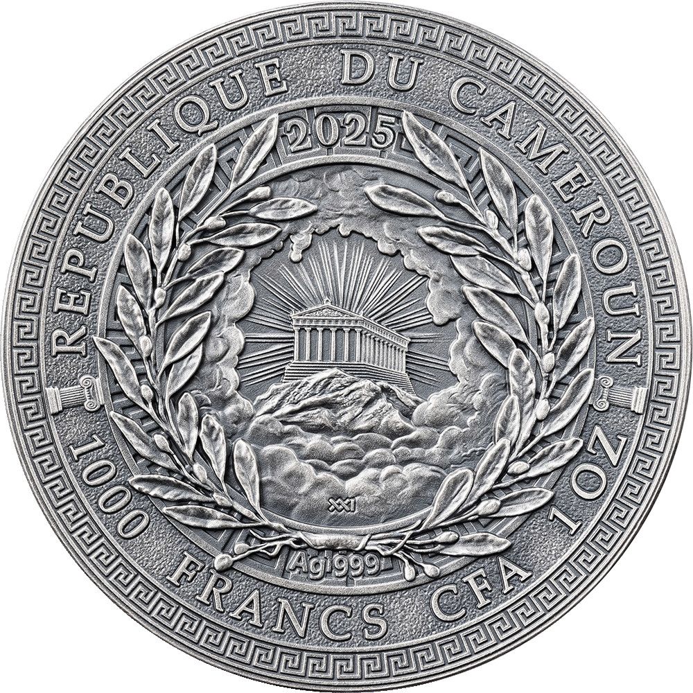 Antique Finish 1 onza Cameroon 2025 - Chimera (Tirada: 500 unidades)