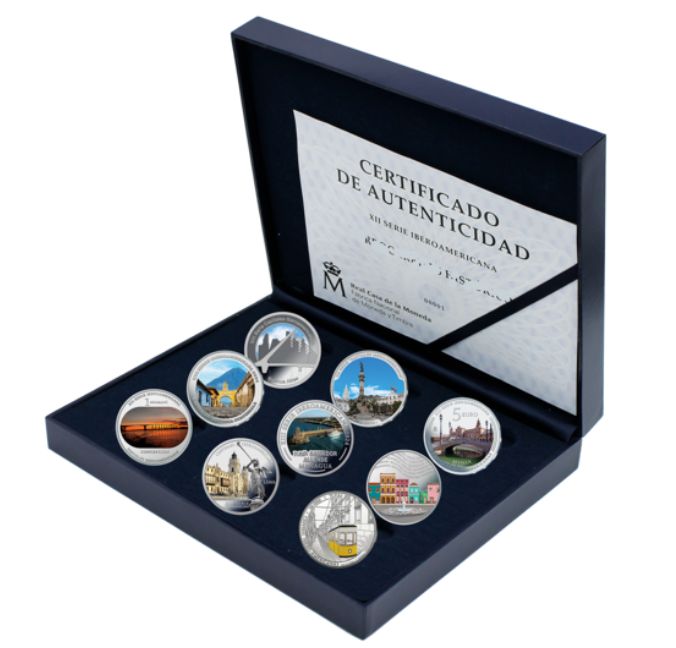 Proof 5 euro España 2024 - Serie Iberoamericana Capitales